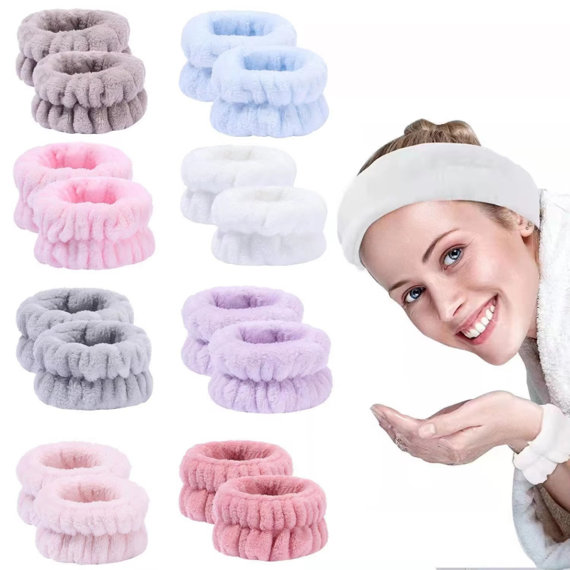 Sweat Band Wrist - 1/2/4 Buah Gelang Wajah dan Pergelangan