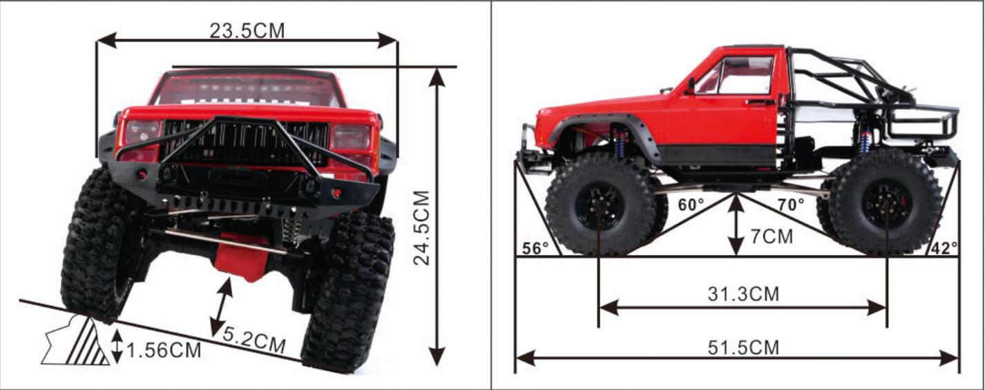 Axing RC Crawler, Cherokee Roc - Running Gear Car ulasan dan harga