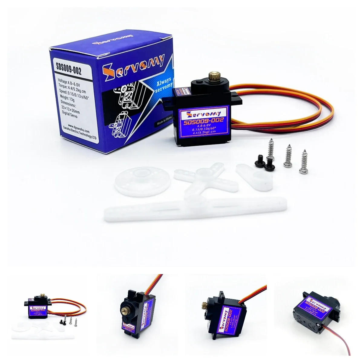 4 Buah Servomy SDS009-02 9G Se - Running Gear Car ulasan dan harga